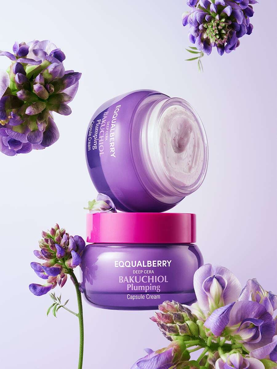 EQQUALBERRY: Bakuchiol Plumping Capsule Cream