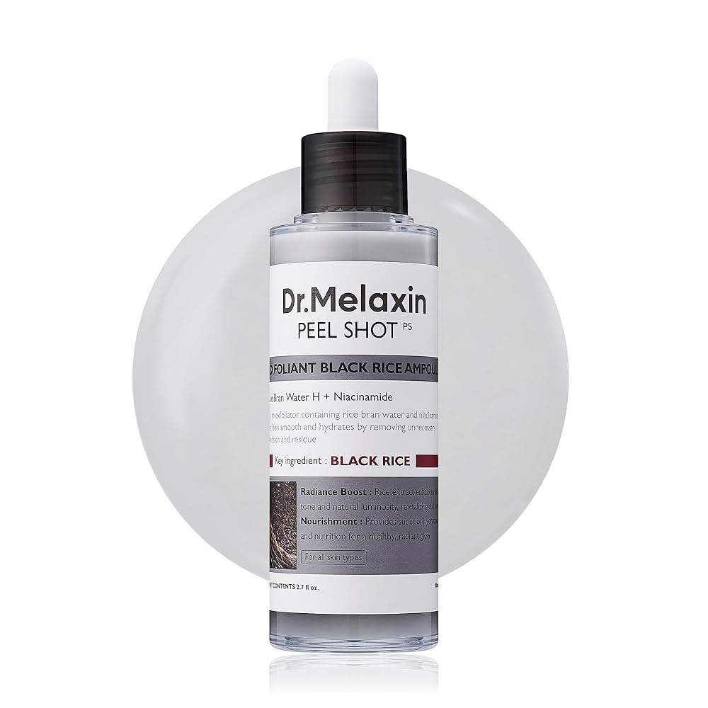Dr.Melaxin: Peel Shot Exfoliant Black Rice Ampoule