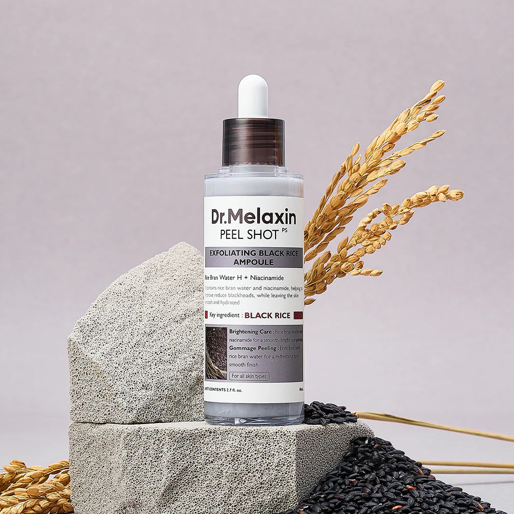 Dr.Melaxin: Peel Shot Exfoliant Black Rice Ampoule