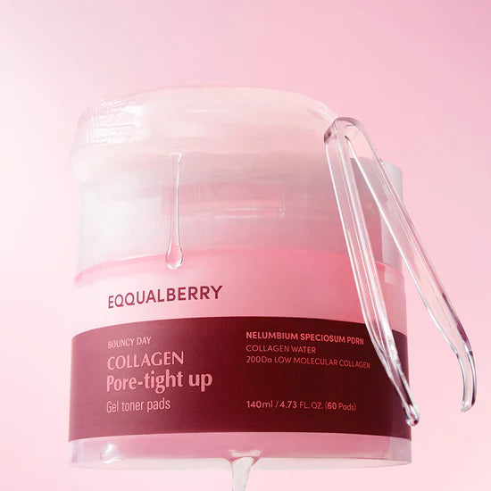 EQQUALBERRY: Collagen Pore-Tight Up Gel Toner Pads