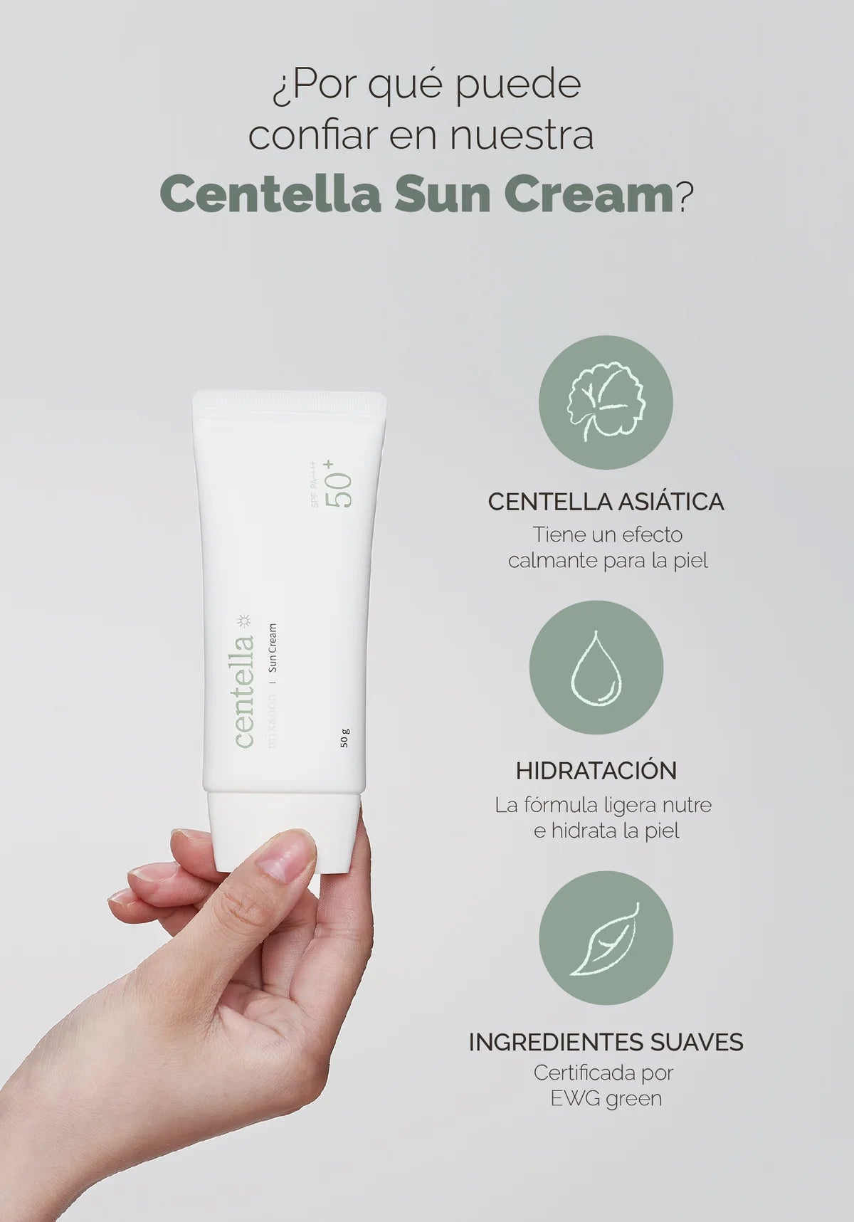 mixsoon: Centella Sun Cream