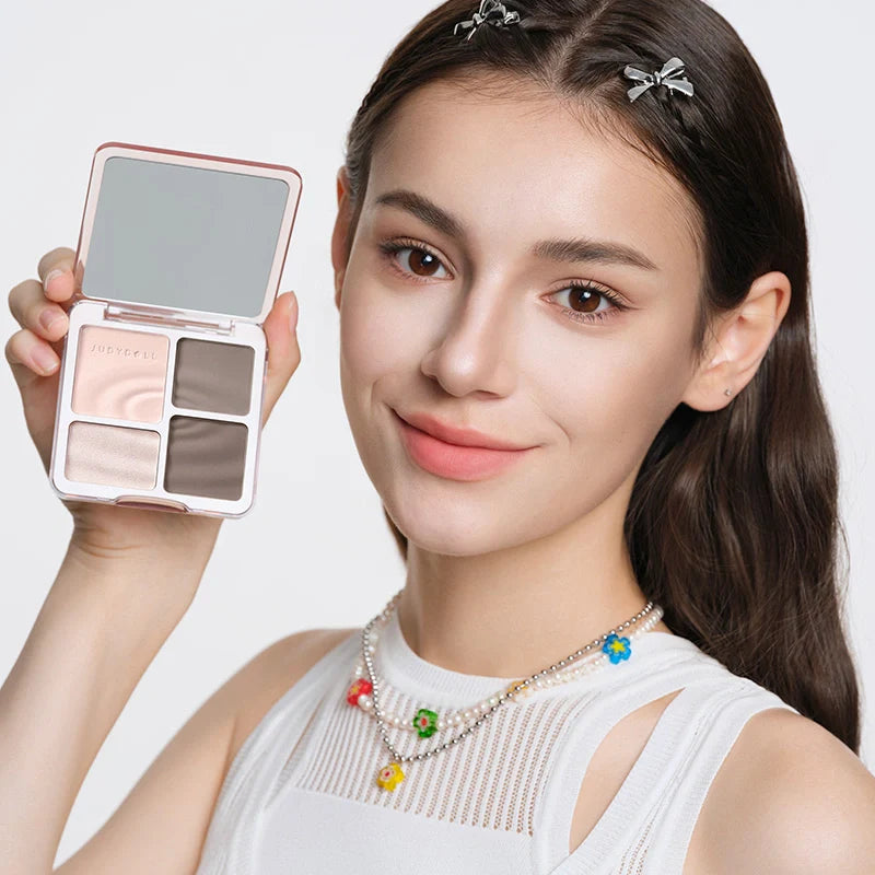 Judydoll: 2 in 1 Highlighter Contour Palette