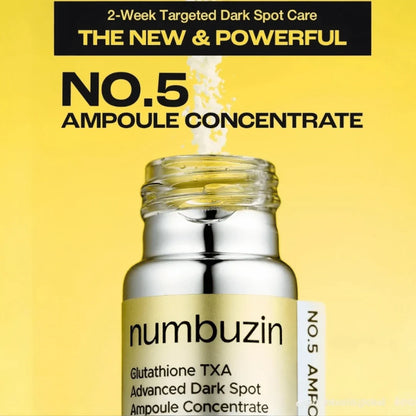 numbuzin: No.5 Glutathione TXA Advanced Dark Spot Ampoule Concentrate