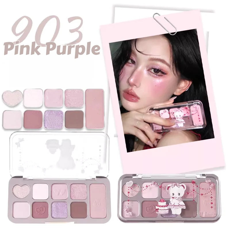 JILL LEEN: All In One 9-Color Eyeshadow Palette (Bear Edition)