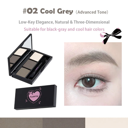 Flortte: Three-Color Eyebrow Powder