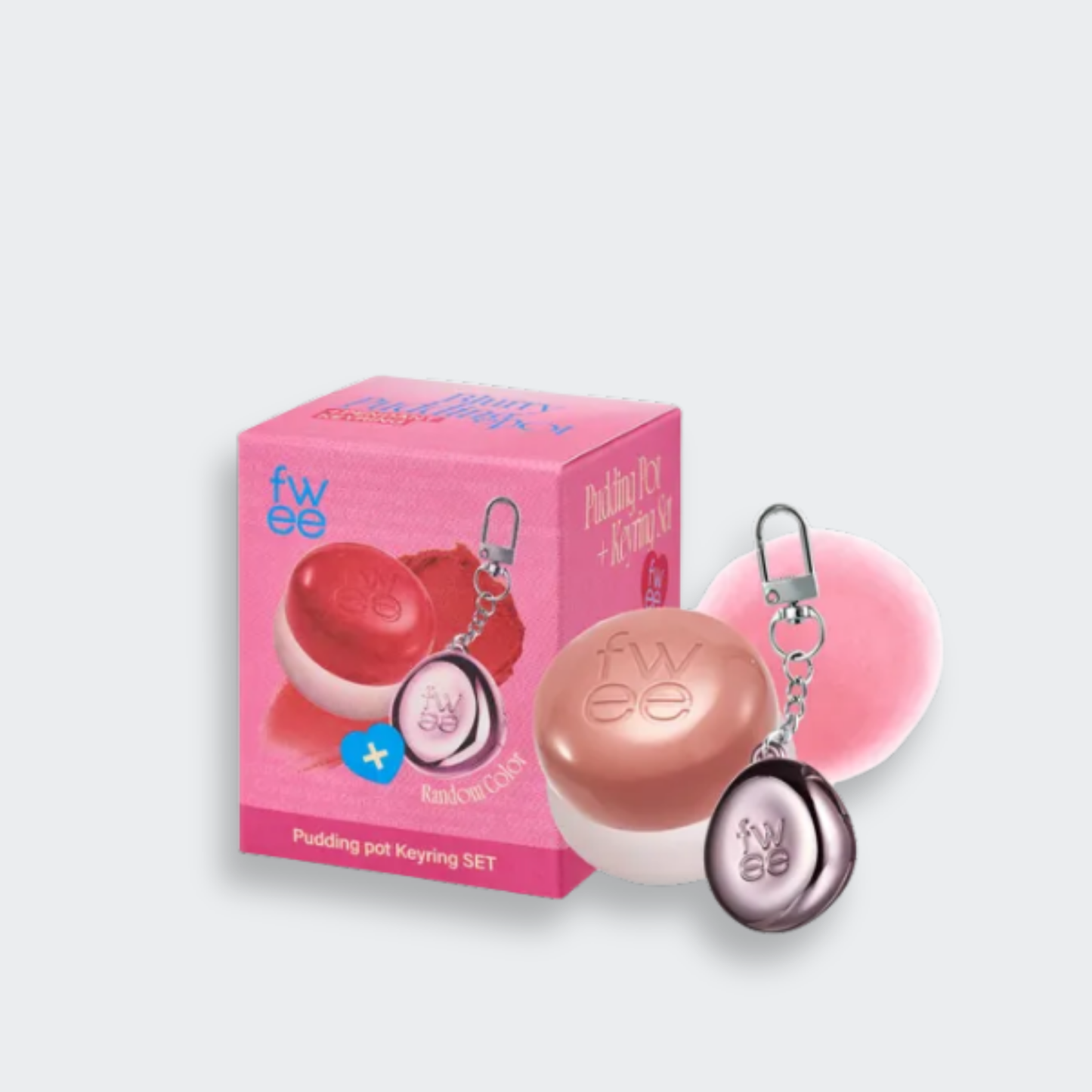 fwee: Blurry Pudding Pot Keyring Set