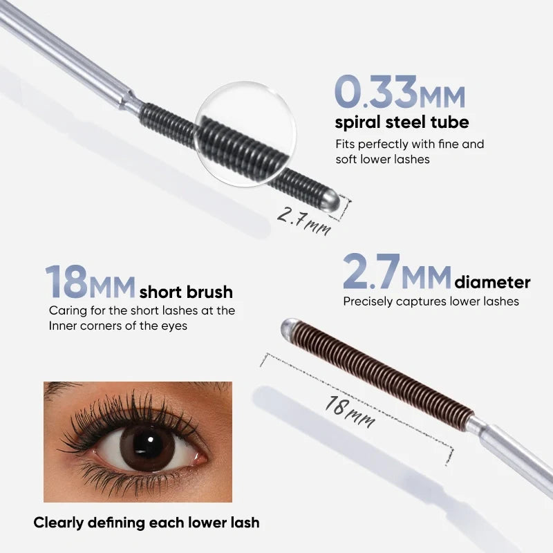 Judydoll: 3D Curling Eyelash Iron Mascara (Large Volume Precision Design)