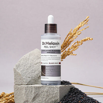 Dr.Melaxin: Peel Shot Exfoliant Black Rice Ampoule