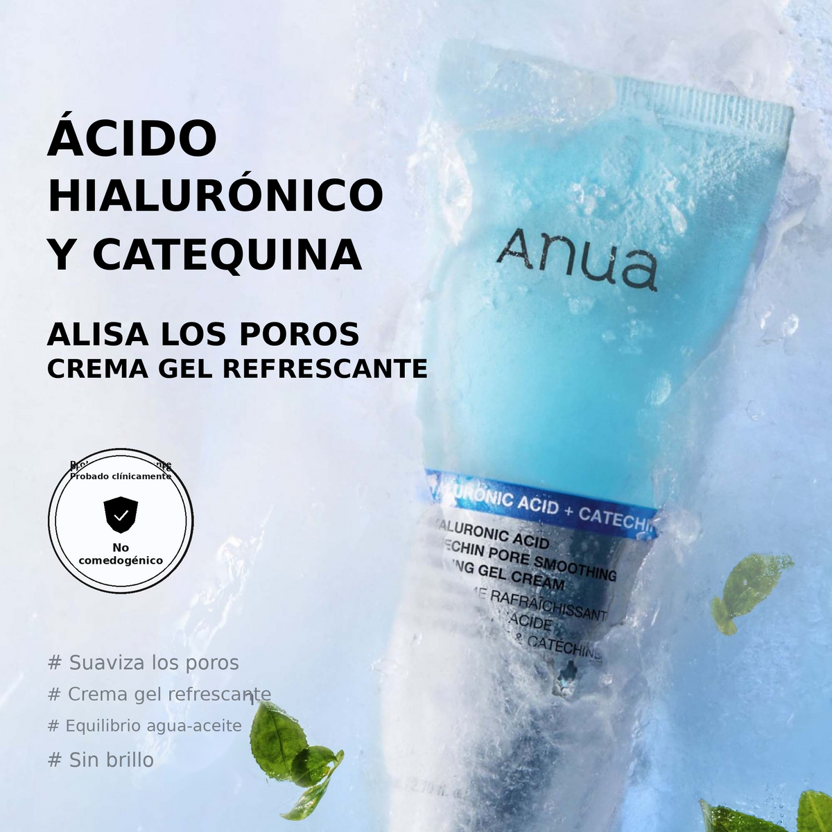 Anua: Hyaluronic Acid Catechin Pore Smoothing Cooling Gel Cream Sumin K Beauty