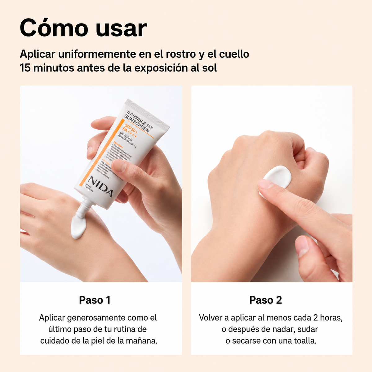 NIDA: Invisible Fit Sun Cream