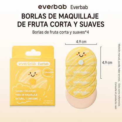 everbab: Set de Esponjas Redondas (4 piezas)
