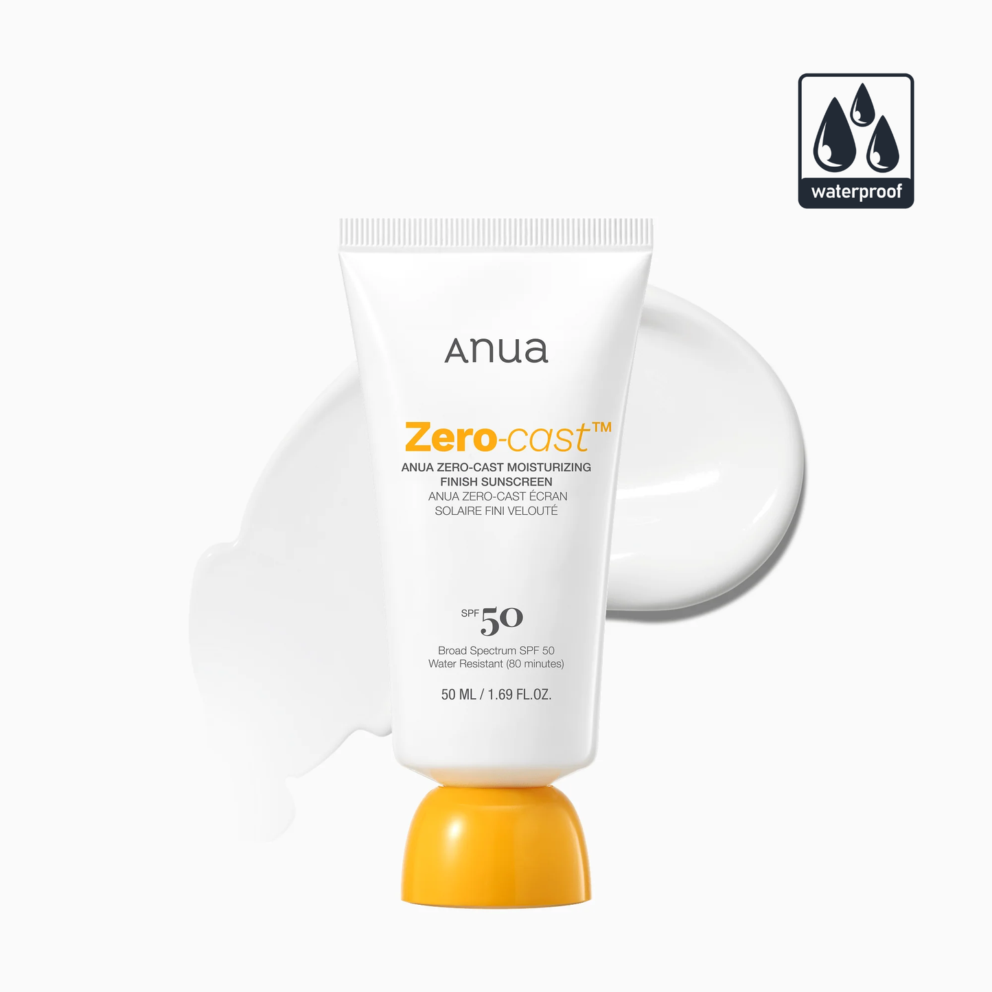 Anua: Zero-Cast Moisturizing Finish Sunscreen SPF 50+ PA++++
