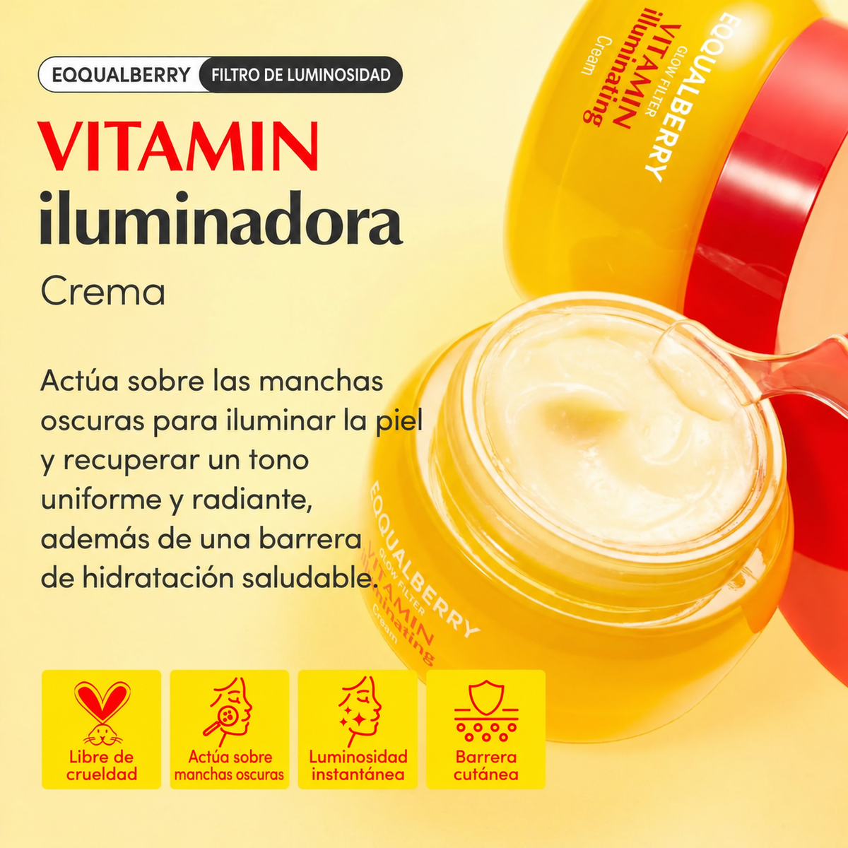 EQQUALBERRY: Vitamin Illuminating Cream sumin k beauty panama