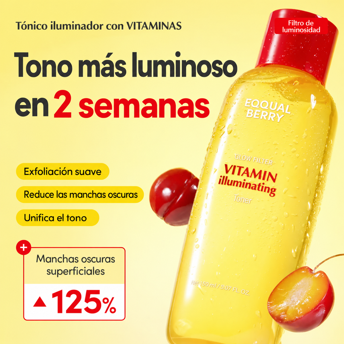 EQQUALBERRY: Vitamin Illuminating Toner (Sumin K-Beauty Panama)