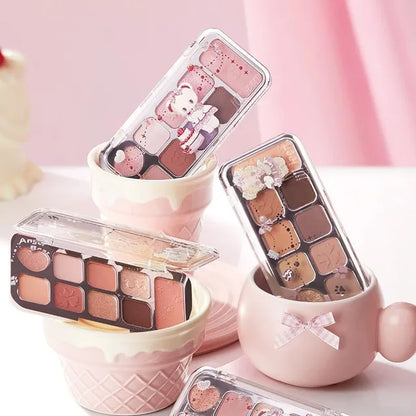JILL LEEN: All In One 9-Color Eyeshadow Palette (Bear Edition)