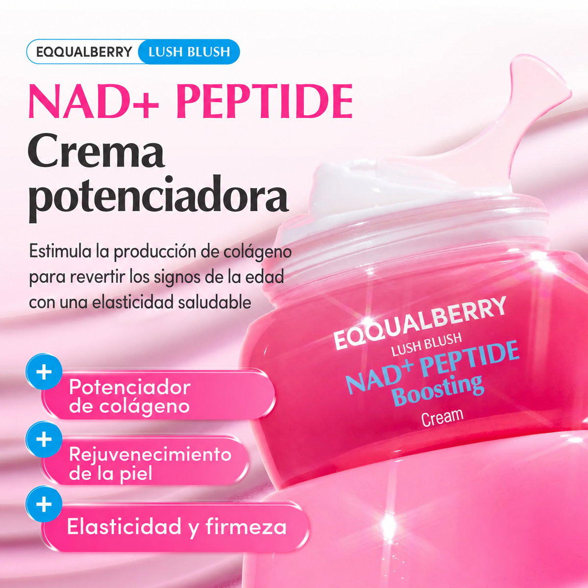 EQQUALBERRY: NAD+ Peptide Boosting Cream