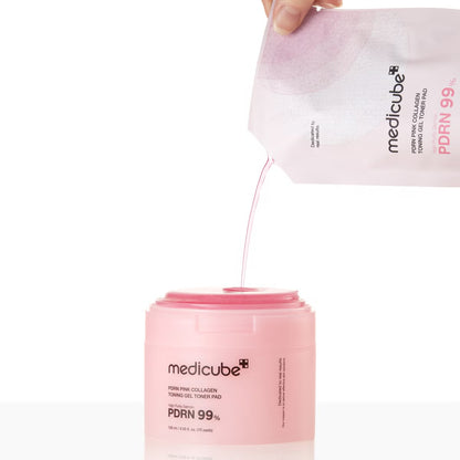 medicube: PDRN Pink Collagen Toning Gel Toner Pad
