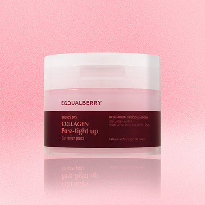 EQQUALBERRY: Collagen Pore-Tight Up Gel Toner Pads