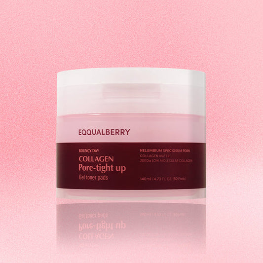 EQQUALBERRY: Collagen Pore-Tight Up Gel Toner Pads