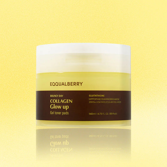 EQQUALBERRY: Collagen Glow Up Gel Toner Pads