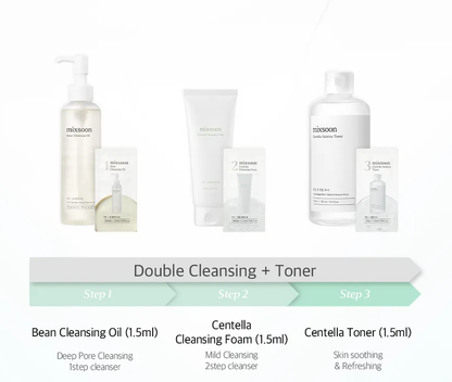 mixsoon: Sachet Trial Kit (9 pasos)